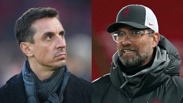 Gary Neville insists Liverpool boss Jurgen Klopp is 'wrong' about Premier League rules - Bóng Đá