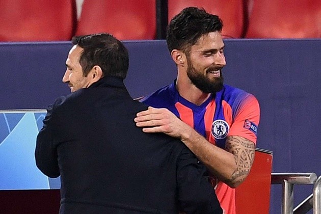 Olivier Giroud sums up his stunning four-goal Chelsea display against Sevilla in two words - Bóng Đá