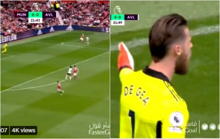 Video: David de Gea furious at Harry Maguire as his error nearly leads to a goal for Villa vs Man Utd - Bóng Đá