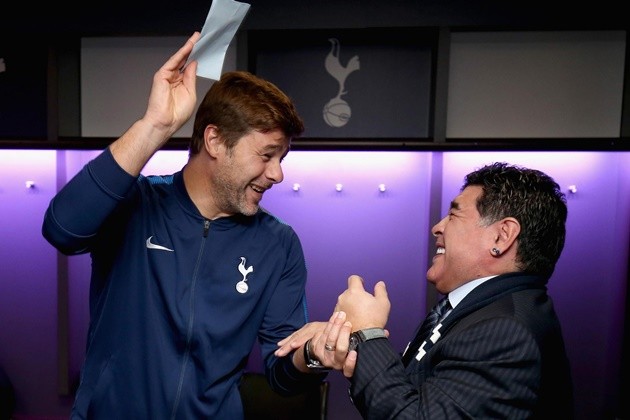 Ex-Spurs boss Pochettino visits Maradona before watching his Gimnasia side in action - Bóng Đá