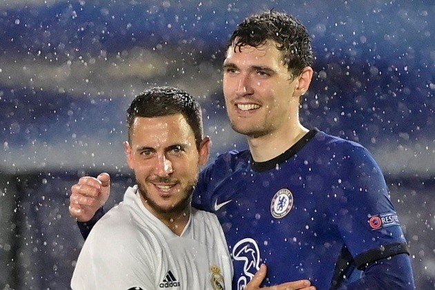 What happened between Eden Hazard and Antonio Rudiger after Chelsea drew with Real Madrid - Bóng Đá