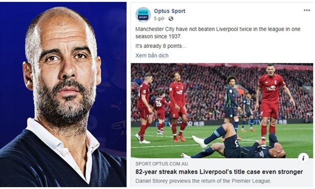 Manchester City have not beaten Liverpool twice in the league in one season since 1937. - Bóng Đá