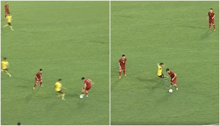 Đoàn Văn Hậu biến cầu thủ Malaysia thành 