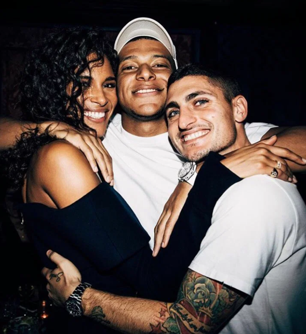 PSG stars Kylian Mbappe and Marco Verratti party with supermodel Cindy Bruna in glitzy birthday bash - Bóng Đá