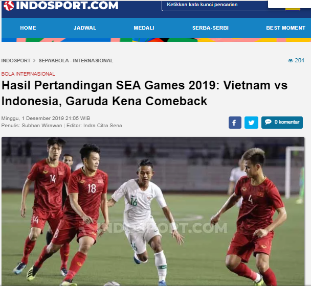 Truyền thông Indonesia hối tiếc, dùng 2 từ để miêu tả 