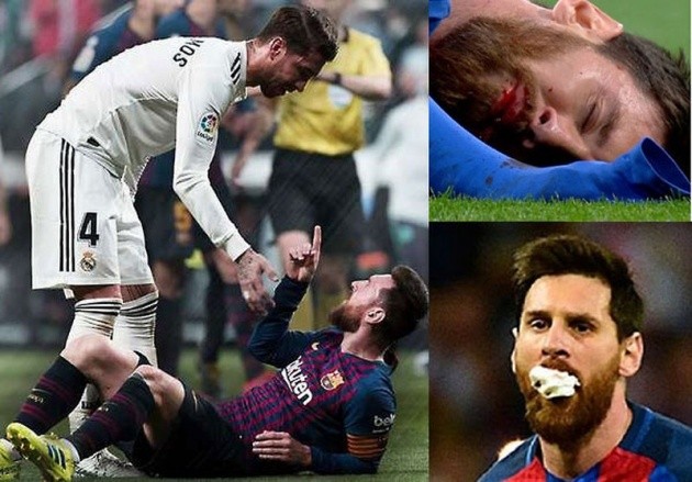 Ramos ôm Messi - Bóng Đá