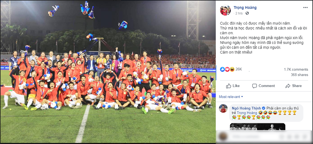 Trọng Hoàng nói ruột gan về trận Chung kết SEA Games sau 10 năm - Bóng Đá
