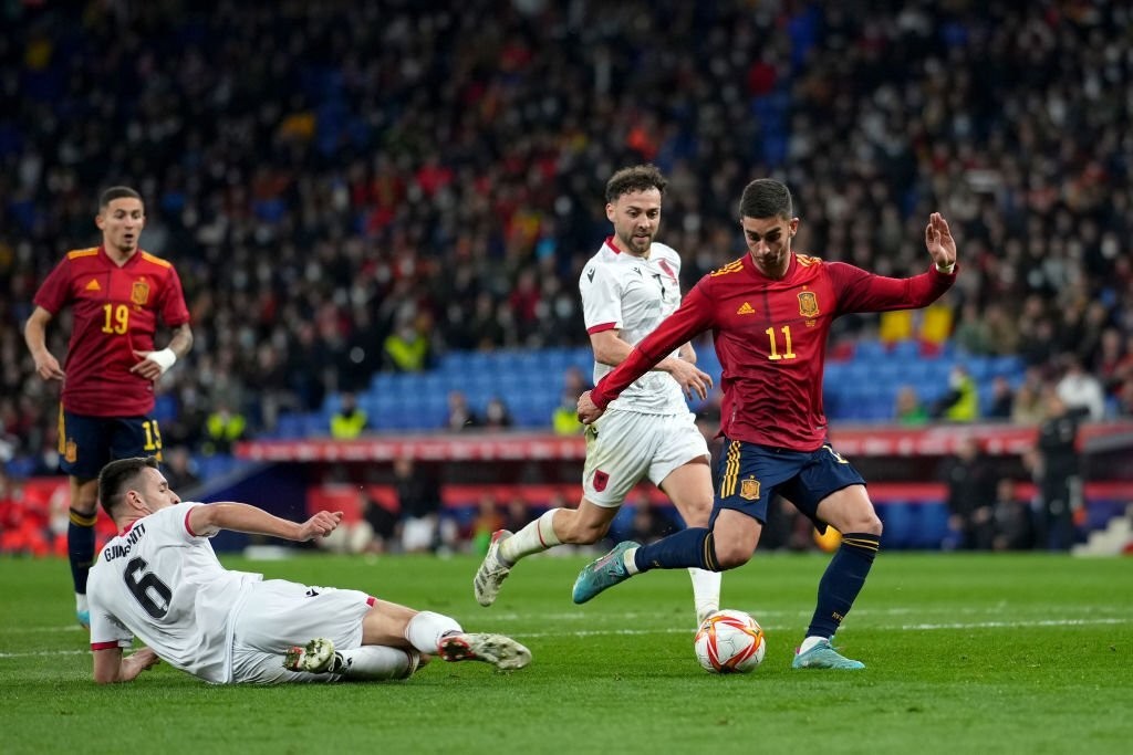 Tây Ban Nha hạ Albania ở phút 90 - Bóng Đá