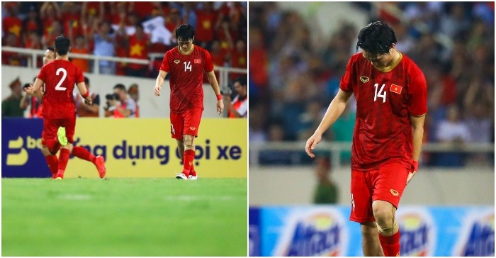 Cả đội ăn mừng Quang Hải ghi bàn, Tuấn Anh nén đau ôm đùi - Bóng Đá