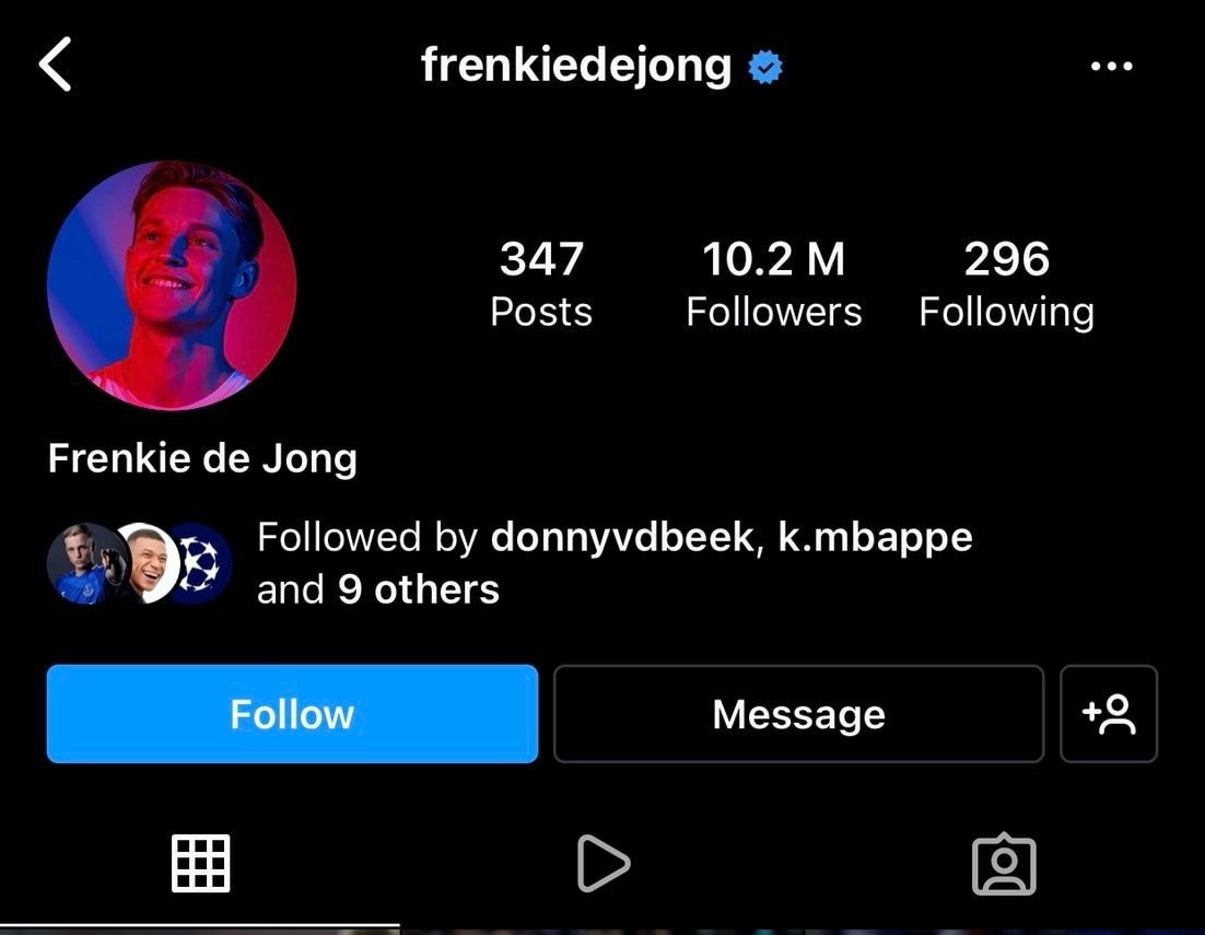 De Jong deleted description as Barcelona player - Bóng Đá