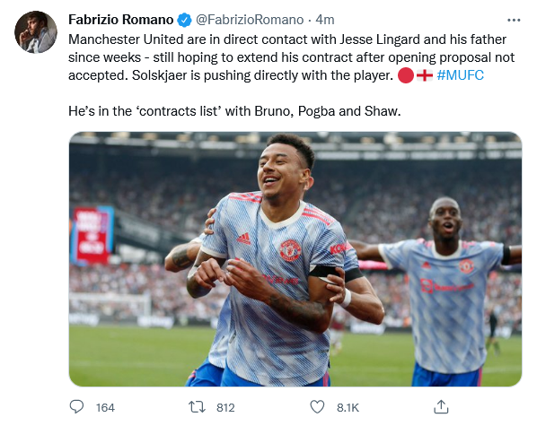 Romano on Lingard, Pogba, Fernandes - Bóng Đá