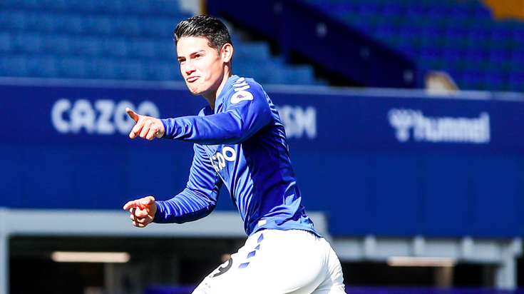 James Rodriguez lập siêu phẩm ghi bàn lẫn kiến tạo, Everton đè bẹp đối thủ 5 bàn - Bóng Đá