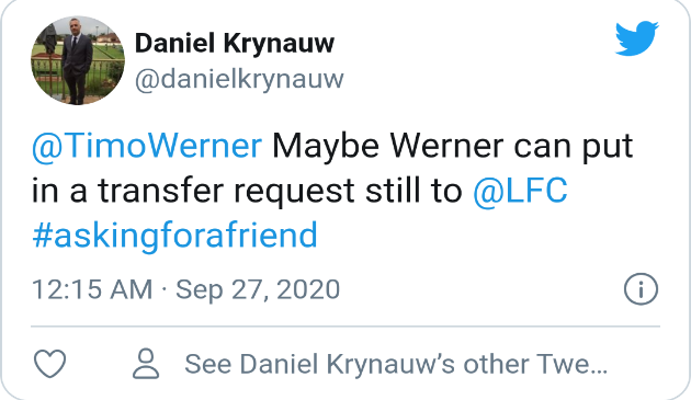 Liverpool fans react to Werner's performance against West Brom  - Bóng Đá