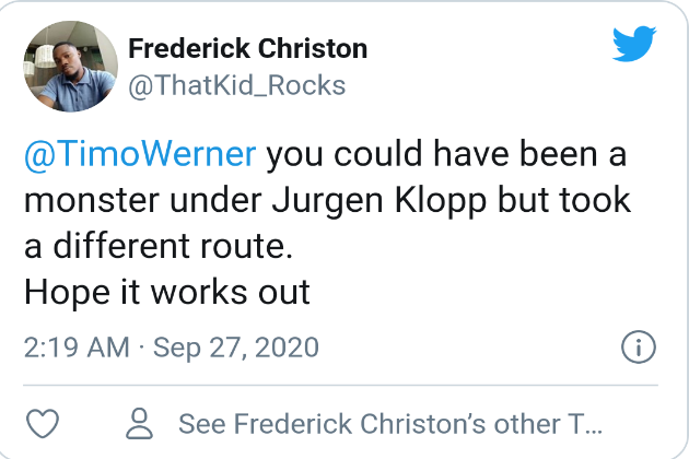 Liverpool fans react to Werner's performance against West Brom  - Bóng Đá