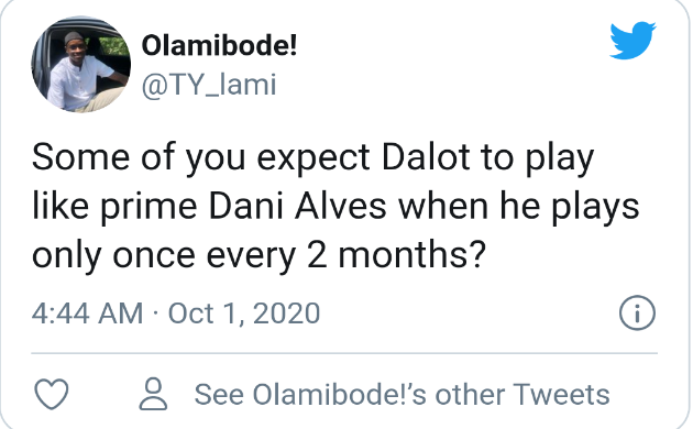 Man United fans react to Dalot's performance  - Bóng Đá