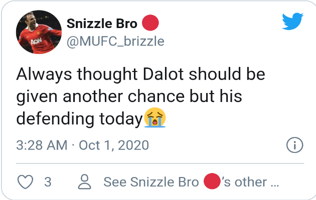 Man United fans react to Dalot's performance  - Bóng Đá