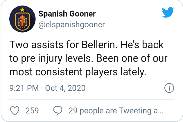 Arsenal fans react on Twitter as Hector Bellerin shines in latest win - Bóng Đá
