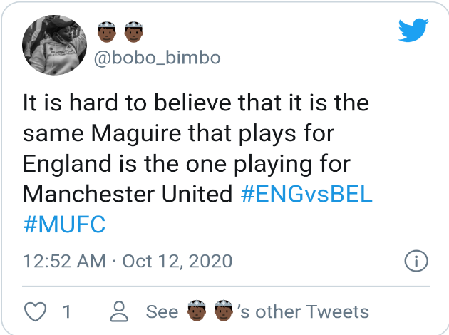 Man utd fans react to maguire's performance for england - Bóng Đá