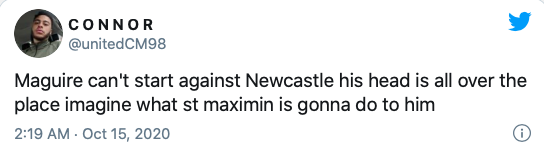 Manchester United fans say the same thing after Harry Maguire is sent off for England - Bóng Đá