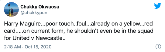 Manchester United fans say the same thing after Harry Maguire is sent off for England - Bóng Đá