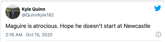 Manchester United fans say the same thing after Harry Maguire is sent off for England - Bóng Đá