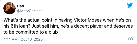 Chelsea fans react to Victor Moses completing loan move to Spartak Moscow - Bóng Đá