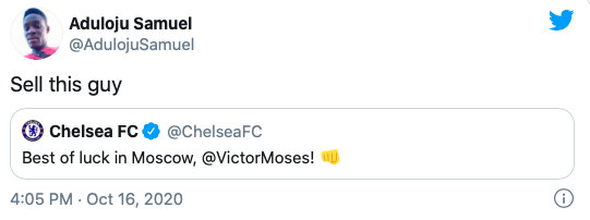 Chelsea fans react to Victor Moses completing loan move to Spartak Moscow - Bóng Đá