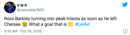 'Terminate his loan!' - Chelsea fans respond as Ross Barkley nets late winner for Aston Villa - Bóng Đá