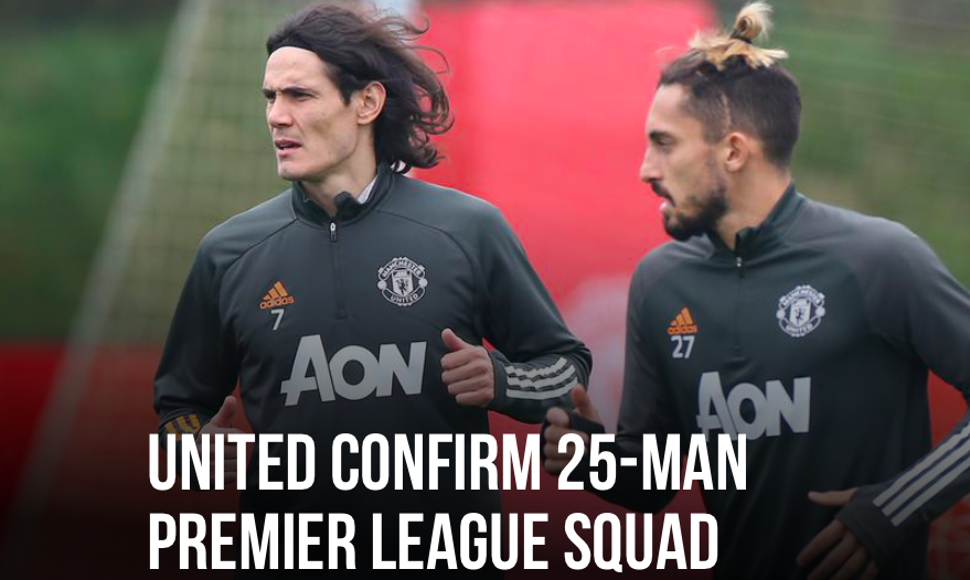 Man Utd Premier League squad confirm - Bóng Đá