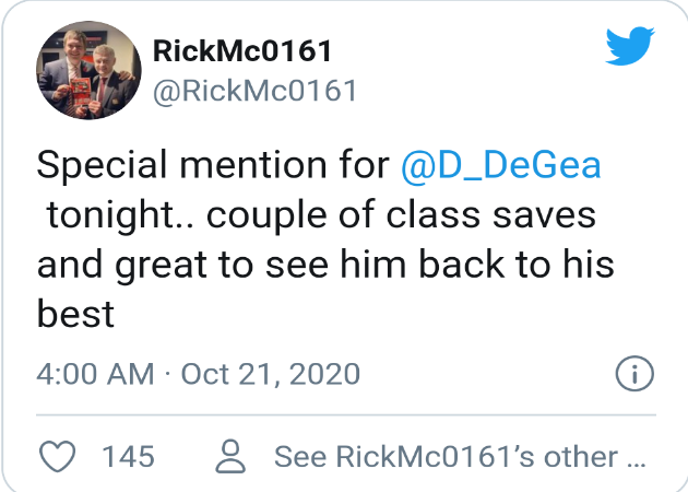 Man United fans thrilled with quality David de Gea display vs PSG - Bóng Đá