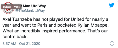 Fans hail Axel Tuanzebe for ‘pocketing’ Kylian Mbappe - Bóng Đá