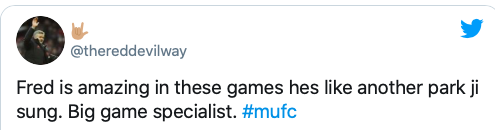 Manchester United’s Fred justified ‘underrated big-game player’ label from fans during win vs PSG - Bóng Đá