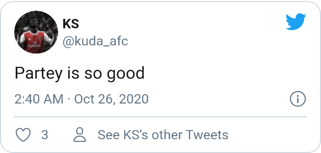 SOME ARSENAL FANS REACT TO THOMAS PARTEY’S FIRST PREMIER LEAGUE START - Bóng Đá