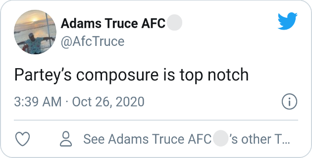 SOME ARSENAL FANS REACT TO THOMAS PARTEY’S FIRST PREMIER LEAGUE START - Bóng Đá