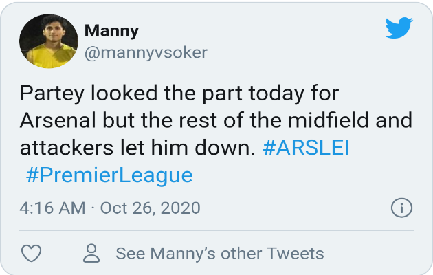 SOME ARSENAL FANS REACT TO THOMAS PARTEY’S FIRST PREMIER LEAGUE START - Bóng Đá