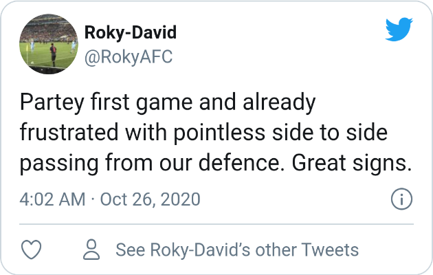 SOME ARSENAL FANS REACT TO THOMAS PARTEY’S FIRST PREMIER LEAGUE START - Bóng Đá