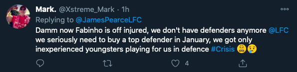 LIVERPOOL FANS SENT INTO MELTDOWN AS FABINHO INJURY ADDS TO DEFENSIVE WOES - Bóng Đá