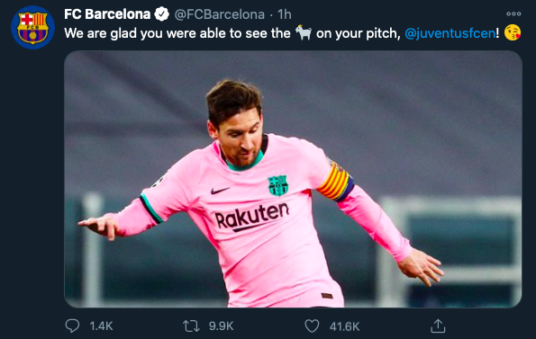 Barcelona take swipe at Cristiano Ronaldo with brutal Lionel Messi jibe - Bóng Đá