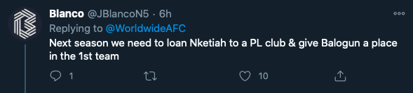 'Better than Firmino!' - Arsenal fans go nuts after Mikel Arteta's Folarin Balogun decision - Bóng Đá