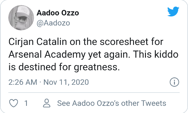 Arsenal fans react to Catalin Cirjan's performance  - Bóng Đá