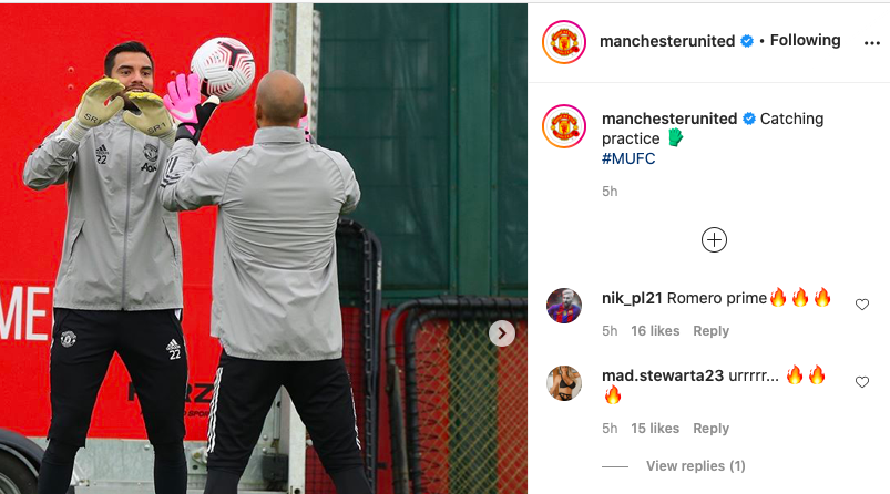 Sergio Romero pictured back at training for first time this season - Bóng Đá