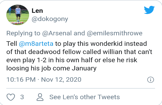 Arsenal fans react to Emile Smith Rowe - Bóng Đá