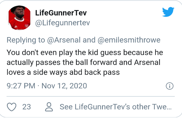 Arsenal fans react to Emile Smith Rowe - Bóng Đá