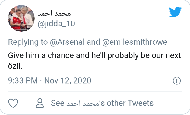 Arsenal fans react to Emile Smith Rowe - Bóng Đá