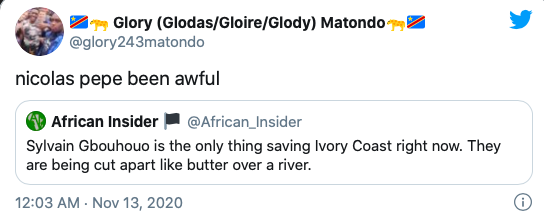 SOME FANS REACT TO NICOLAS PEPE’S LATEST PERFORMANCE - Bóng Đá