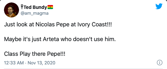 SOME FANS REACT TO NICOLAS PEPE’S LATEST PERFORMANCE - Bóng Đá