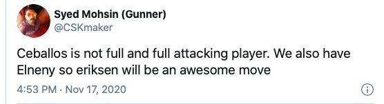 Arsenal fans react to reported transfer deal involving Christian Eriksen - Bóng Đá