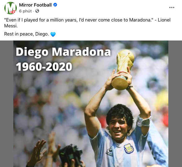 Cả thế giới khóc thương Diego Maradona! - Bóng Đá