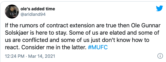 Fans react to news of Ole Gunnar Solskjaer’s new Man United contract - Bóng Đá