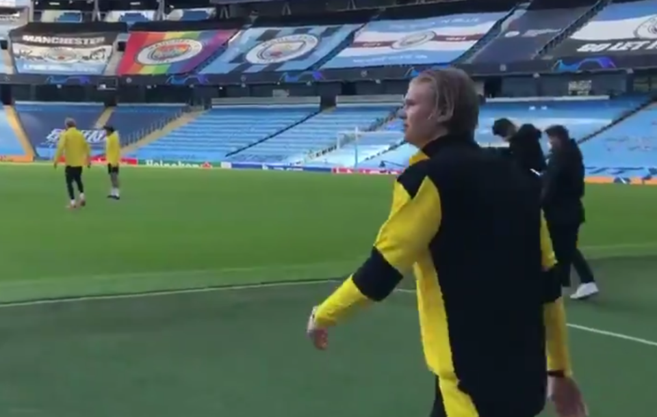 Erling Haaland says beautiful when seeing Etihad for the first time - Bóng Đá